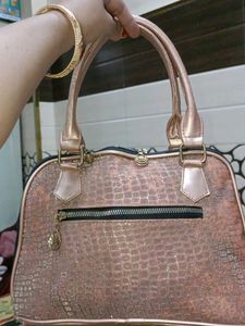 Sparkly Rose Gold Handbag
