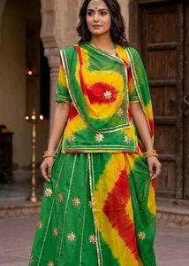 Vibrant Lehenga Choli rajputi suit