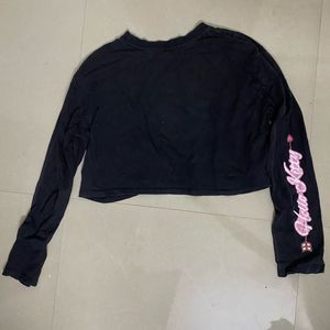 Hello Kitty Crop Long Sleeve Top small size