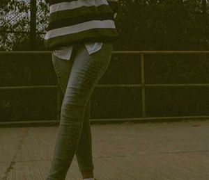 Light Grey High-Waisted Denim Jeans