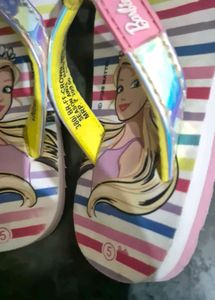 Adorable Barbie Flip-Flops for Girls in size 5