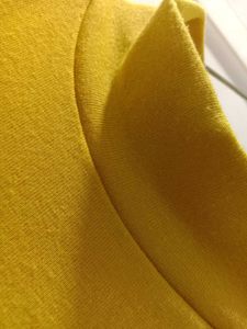 Mustard Yellow Mock Neck Cropped Top