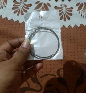 Silver Colour Hook Earring