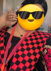 Full chudidhar set in a black and pink Combo