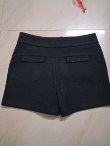 winter Black Shorts