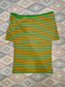 Stylish Striped Off-Shoulder Top