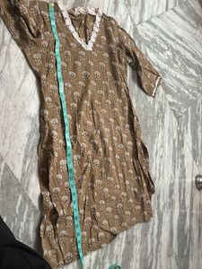 Printed Brown Cotton tunic