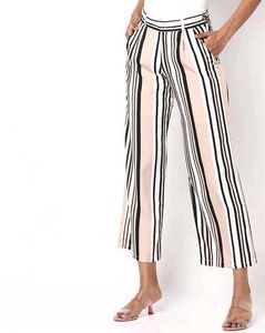 👖Women Striped Loose Wide Leg Flared Pant Palazzo