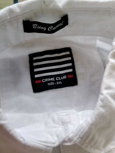 2XL premium cotton white shirt (only tag removed)