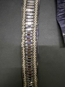 handcrafted mirrorwork Fabric Belt with elastic