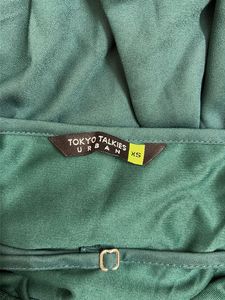 Teal Tiered Halter Neck Dress