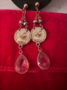 Vintage reversibile Coin Drop Earrings