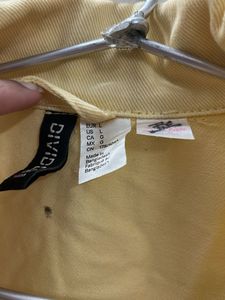 Stylish Yellow Denim Jacket