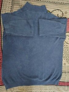 Classic Blue Mock Neck Sweater