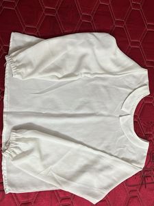 White Puff Sleeve Blouse