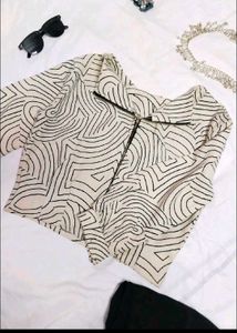 Zebra Ripple crop Jacket ✨