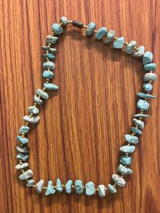 Turquoise Stone Beaded Necklace