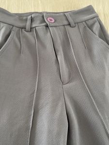 Stylish Grey Wide Leg Pants