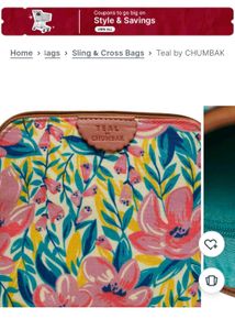 Chumbak Floral Crossbody Bag