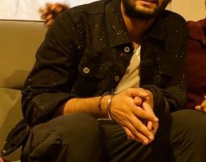 Nuon by Westside Black Denim Jacket with Paint Spl
