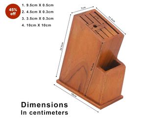 Wooden Knife Block Holder