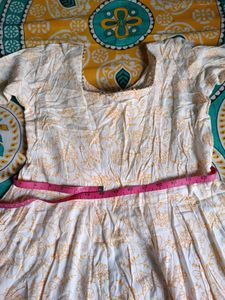 White and yellow sharara set