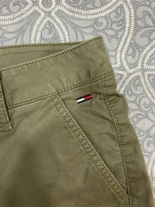 Olive Green Cargo Shorts