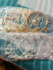 Gold &amp; Silver Tone Bangles with Bells