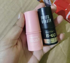 Swiss Beauty Blush & Highlighter Duo Combo