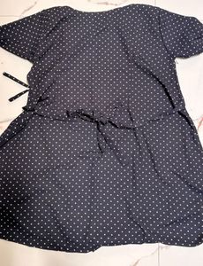 Philippines Navy Polka Dot coat