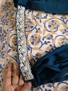 Stylish Blue Ethnic Kurta Set(sharara)
