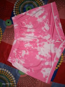 Shein Pink Tie-Dye Tank &amp; Shorts Set