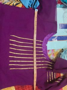 Elegant Purple Ethnic Gown
