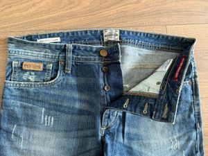 Vintage Style Blue Denim Jeans