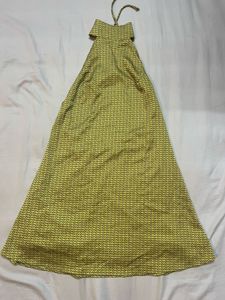 Yellow Pattern Maxi Dress
