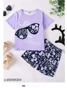 Girl's half sleeve top & short