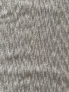 Grey Glittery Ribbed Turtleneck Top