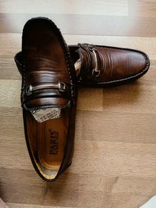 Men's Brown Leather Loafers