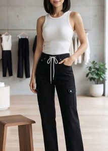 Black Joggers with Drawstring
