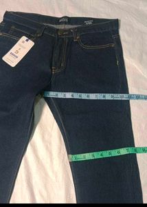 Classic Dark Wash Denim Jeans