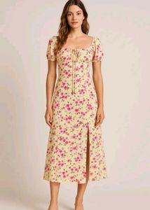Newme Beige floral dress