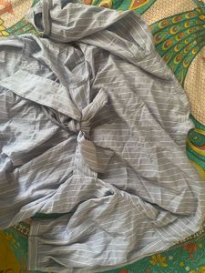 Striped Button-Up Shirt