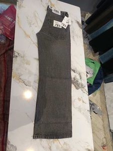 Zara Grey Wash Wide Leg Jeans (Baggy Pants)