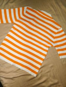 Striped V-Neck Cardigan🧡