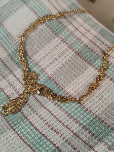 Gold-Tone Necklace and Earring Set