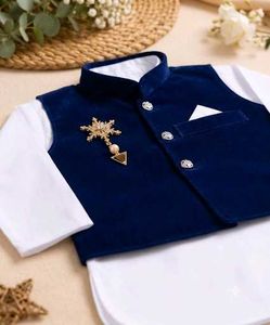 Boys Kurta Set with Nehru Jacket