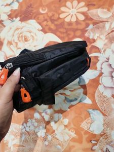 Sleek Black Messenger Bag