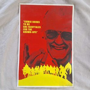 Vintage Stan Lee Comic Book Art Print Poster