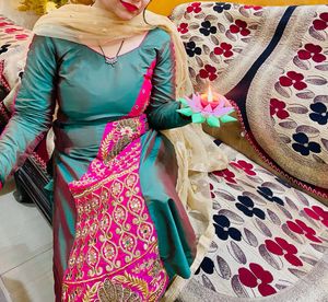 Morni look Mirror work suit