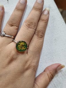 Resin Floral Ring